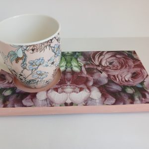 Wooden snack tray